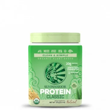Classic Protéine Riz Nature (375g) de SUNWARRIOR - Nutriwellness