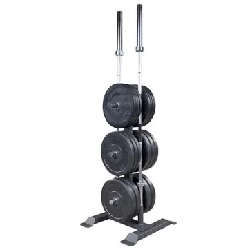 Olympic Plate Tree & Bar Holder de Body-Solid pas cher - Nutriwellness