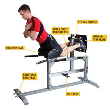 Pro Club line Banc Cross-Training Glute Ham GHD de Body-Solid pas cher