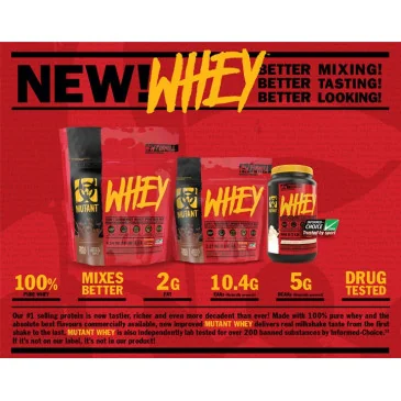 Mutant Whey (2270g) de Mutant pas cher - Nutriwellness