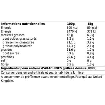 Peanut Butter (1x1000g) de Meridian Foods pas cher - Nutriwellness