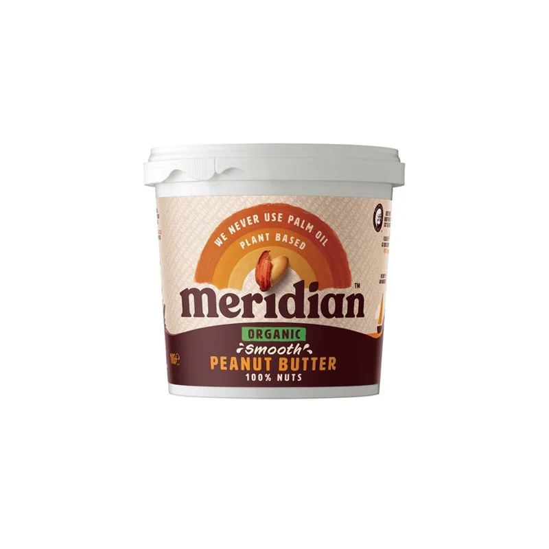 Organic Peanut Butter (1x1000g) - Meridian Foods Organic Peanut Butter (1x1000g) - Meridian Foods