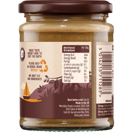 Peanut Butter Crunchy - 280g - Meridian Foods