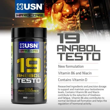 19 Anabol Testo (180) d'Usn pas cher - Nutriwellness