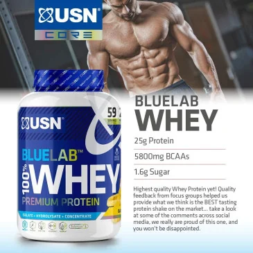 Blue Lab Whey (908g) d'Usn pas cher - Nutriwellness