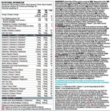 Diet Fuel Ultralean (1000g) d'Usn pas cher - Nutriwellness