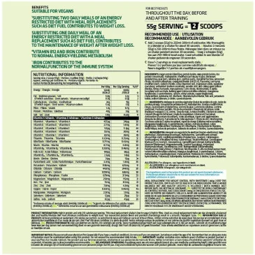 Diet Fuel Vegan (880g) d'Usn pas cher - Nutriwellness