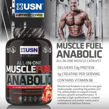 Muscle Fuel Anabolic (2000g) d'Usn pas cher - Nutriwellness