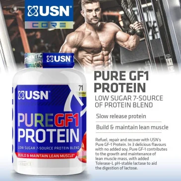 Pure GF1 Protein (1000g) d'Usn pas cher - Nutriwellness