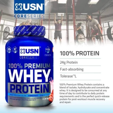 Whey Protein Premium (908g) d'Usn pas cher - Nutriwellness