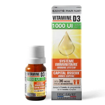 Vitamine D3 d'Eric Favre pas cher - Nutriwellness