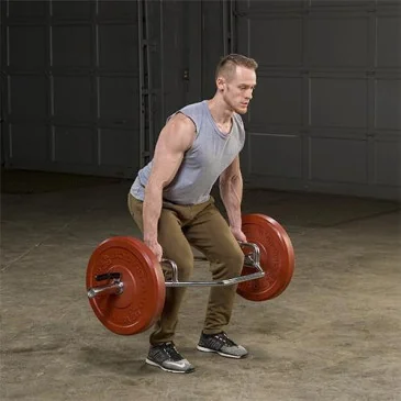 Olympic Shrug Bar (Raised Handles) Body-Solid pas cher - Nutriwellness