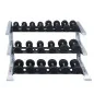 Pro Clubline Rack Haltères avec selles 3 Niveaux Pro Clubline Rack Haltères avec selles 3 Niveaux