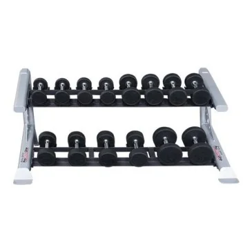Pro Clubline Rack Haltères avec selles 2 Niveaux - Nutriwellness