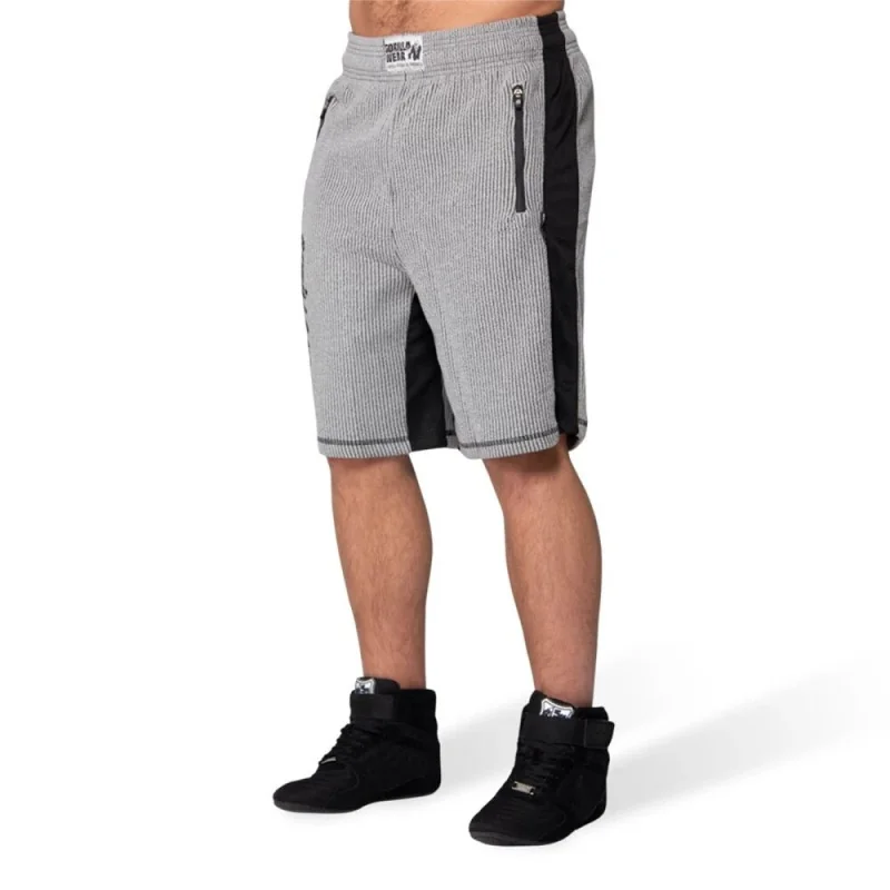 Augustine Old School Shorts (Gray) - Gorilla Wear