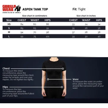 Aspen Tank Top - Dark Gray de Gorilla Wear pas cher - Nutriwellness