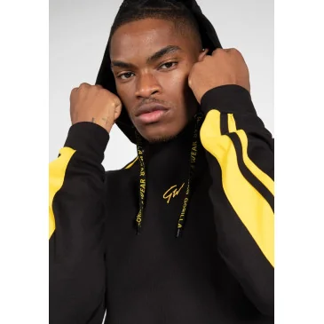 Banks Oversized Hoodie - Black/Yellow - Gorilla Wear - Nutriwellness