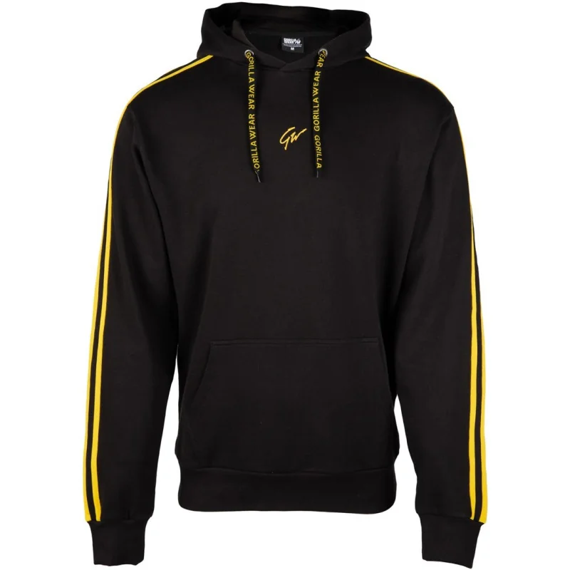 Banks Oversized Hoodie - Black/Yellow - Gorilla Wear