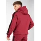 Banks Oversized Hoodie - Burgundy Red / Black - Gorilla Wear