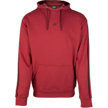 Banks Oversized Hoodie - Burgundy Red / Black - Gorilla Wear - Nutriwellness