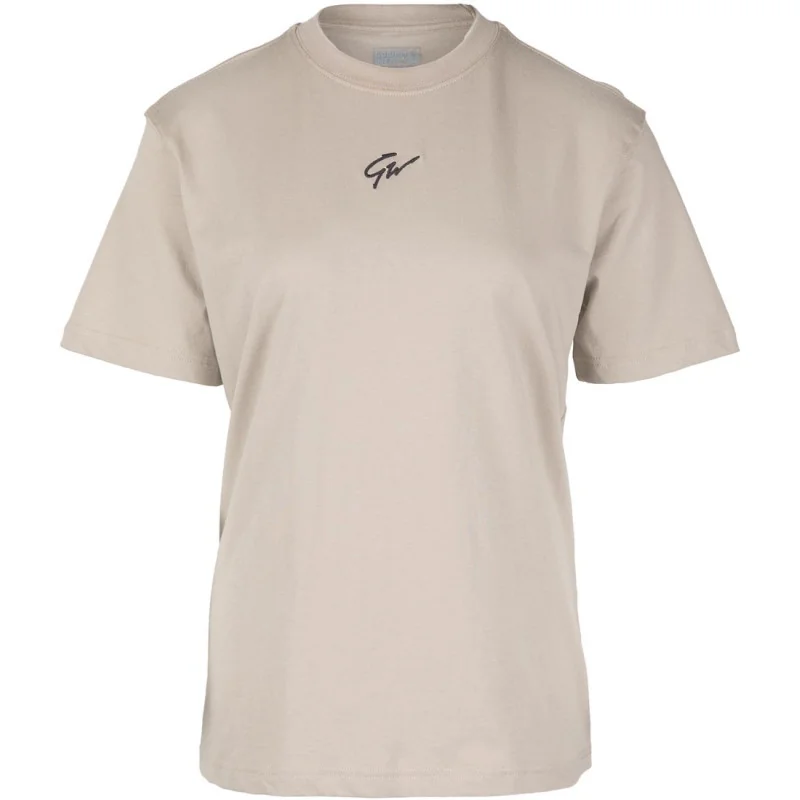 Bixby Oversized T-Shirt - Beige - Gorilla Wear