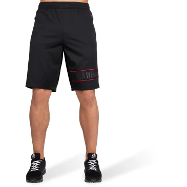 Branson Shorts Black/Red de Gorilla Wear pas cher - Nutriwellness