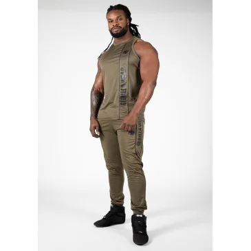 Branson Tank Top Army Green/Black de Gorilla Wear pas cher - Nutriwellness