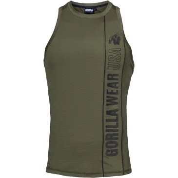 Branson Tank Top Army Green/Black de Gorilla Wear pas cher - Nutriwellness
