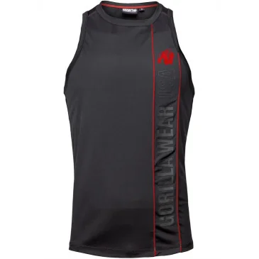 Branson Tank Top Black/Red de Gorilla Wear pas cher - Nutriwellness