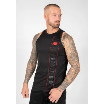 Branson Tank Top Black/Red de Gorilla Wear pas cher - Nutriwellness