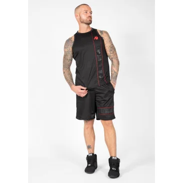 Branson Tank Top Black/Red de Gorilla Wear pas cher - Nutriwellness