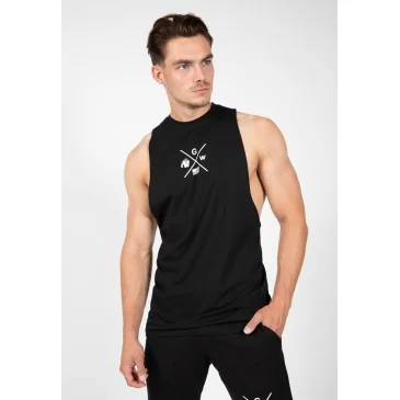 Cisco Drop Armhole Tank Top Black/White Gorilla Wear - Nutriwellness