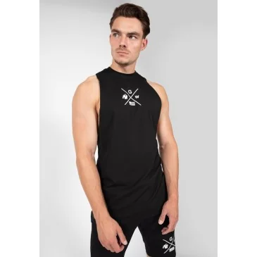 Cisco Drop Armhole Tank Top Black/White Gorilla Wear - Nutriwellness