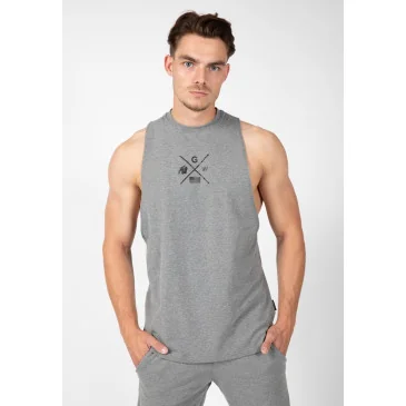 Cisco Drop Armhole Tank Top Gray/Black Gorilla Wear - Nutriwellness