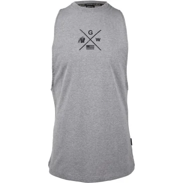Cisco Drop Armhole Tank Top Gray/Black Gorilla Wear - Nutriwellness