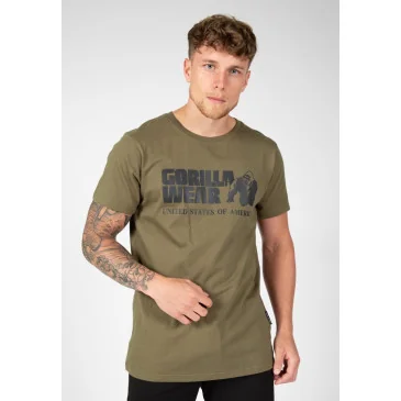 Classic T-shirt Army Green de Gorilla Wear pas cher - Nutriwellness