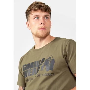 Classic T-shirt Army Green de Gorilla Wear pas cher - Nutriwellness