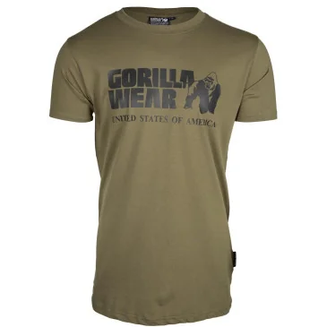 Classic T-shirt Army Green de Gorilla Wear pas cher - Nutriwellness