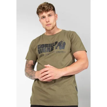 Classic T-shirt Army Green de Gorilla Wear pas cher - Nutriwellness