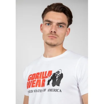 Classic T-shirt White de Gorilla Wear pas cher - Nutriwellness