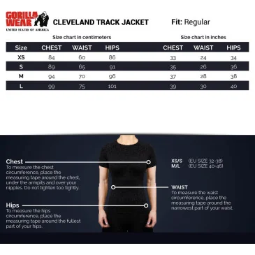 Cleveland Track Jacket Gray de Gorilla Wear pas cher - Nutriwellness