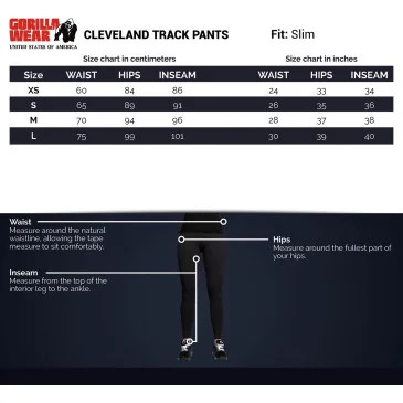 Cleveland Track Pants Gray de Gorilla Wear pas cher - Nutriwellness