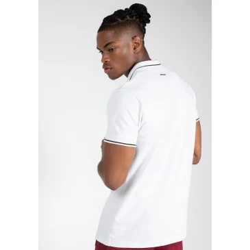 Delano Polo White/Black de Gorilla Wear pas cher - Nutriwellness