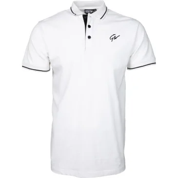 Delano Polo White/Black de Gorilla Wear pas cher - Nutriwellness