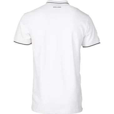 Delano Polo White/Black de Gorilla Wear pas cher - Nutriwellness