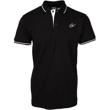 Delano Polo Black/White de Gorilla Wear pas cher - Nutriwellness