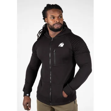 Delta Hoodie Black de Gorilla Wear pas cher - Nutriwellness