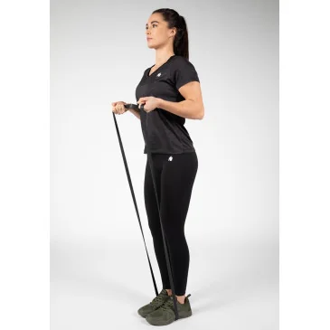 Elmira V-Neck T-Shirt Black de Gorilla Wear pas cher - Nutriwellness