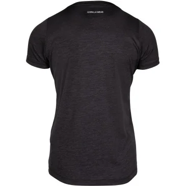 Elmira V-Neck T-Shirt Black de Gorilla Wear pas cher - Nutriwellness