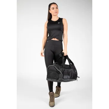 Estelle Twisted Crop Top Black Gorilla Wear pas cher - Nutriwellness
